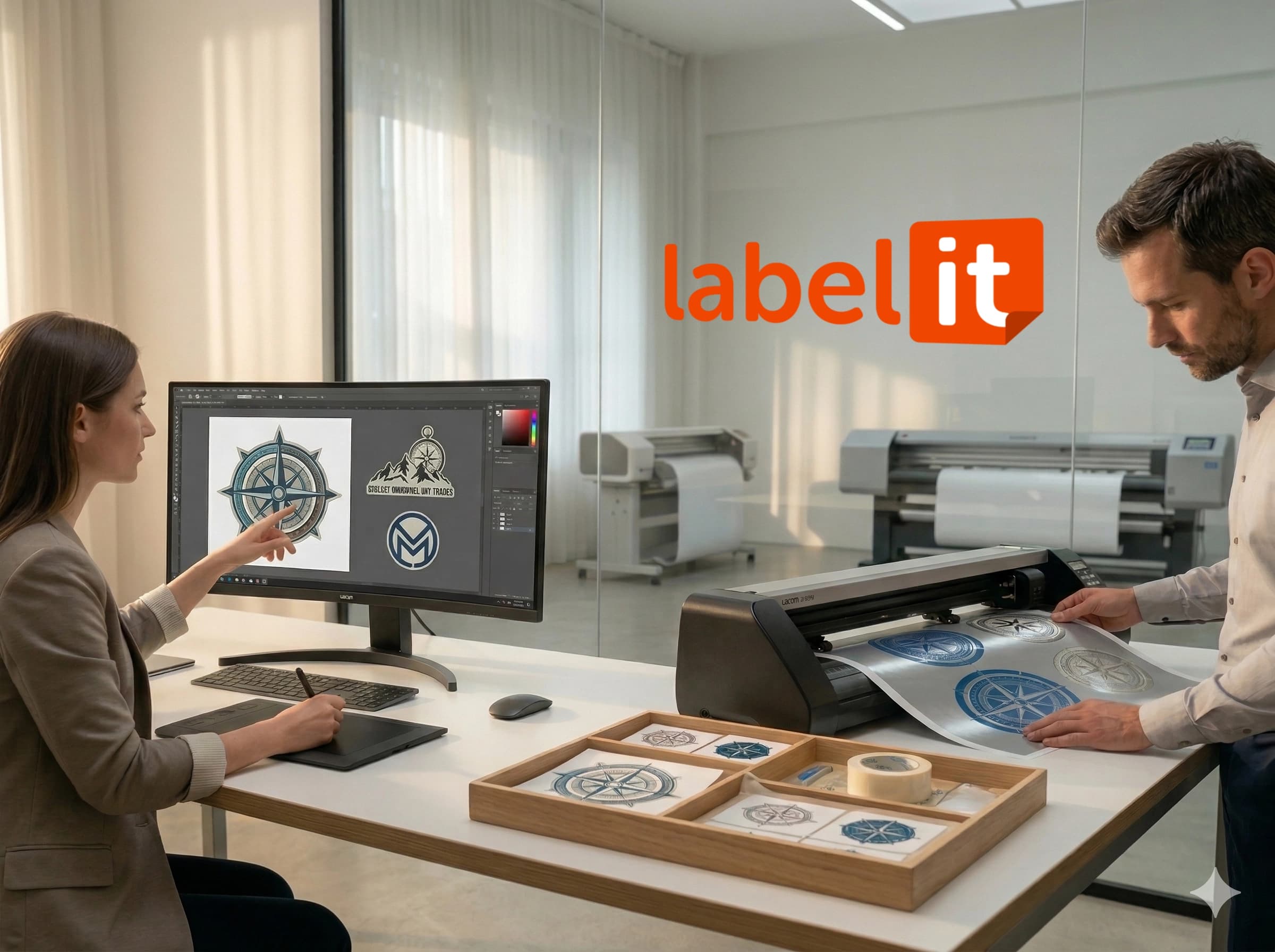 Prozess für individuelles Stickerdesign