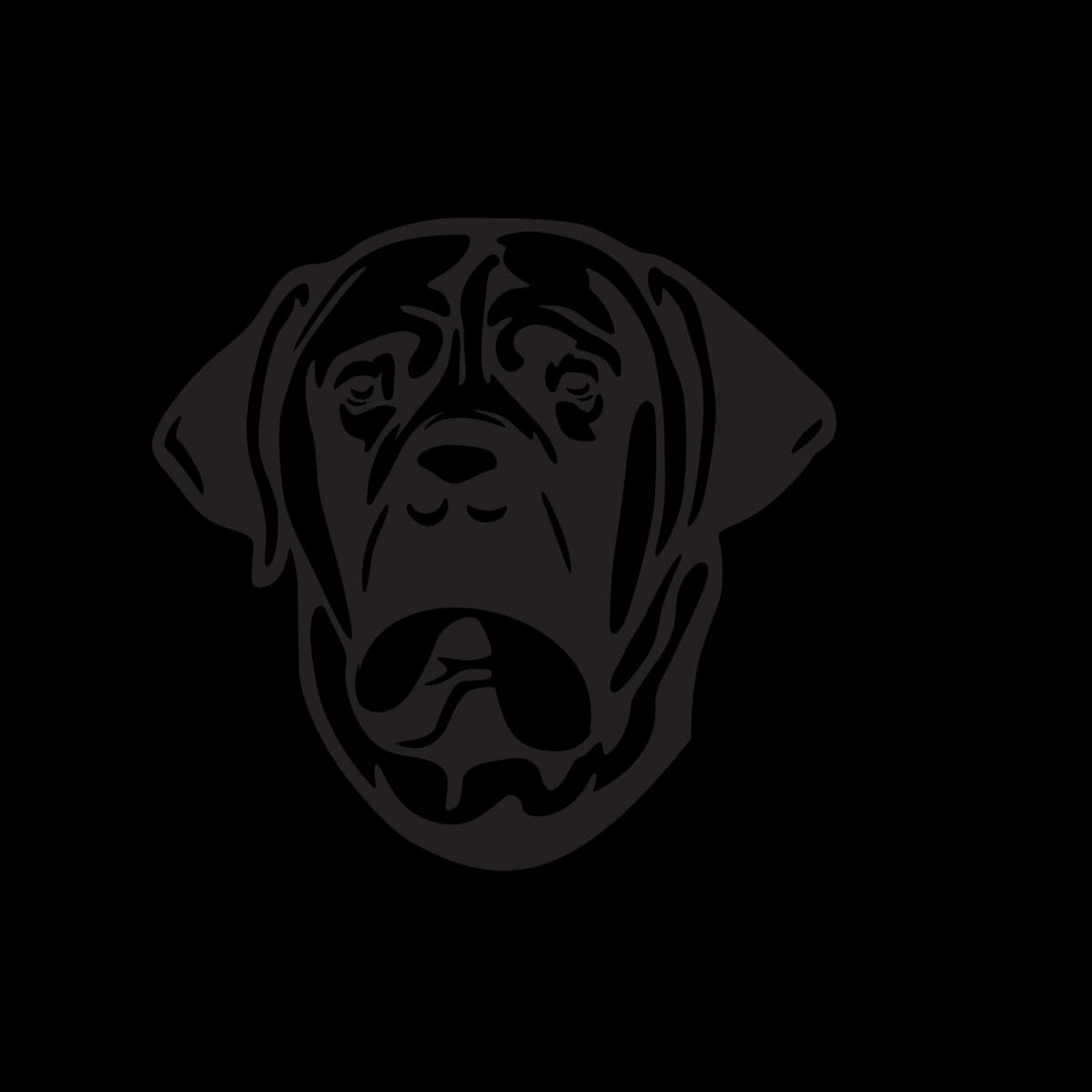 Boerboel Hund I Love Aufkleber