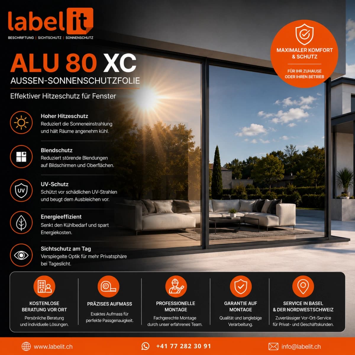 ALU 80 XC Sonnenschutzfolie