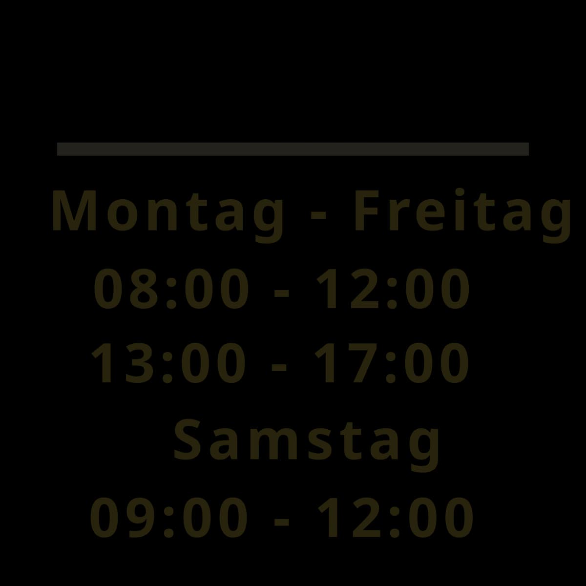 Öffnungszeiten Aufkleber