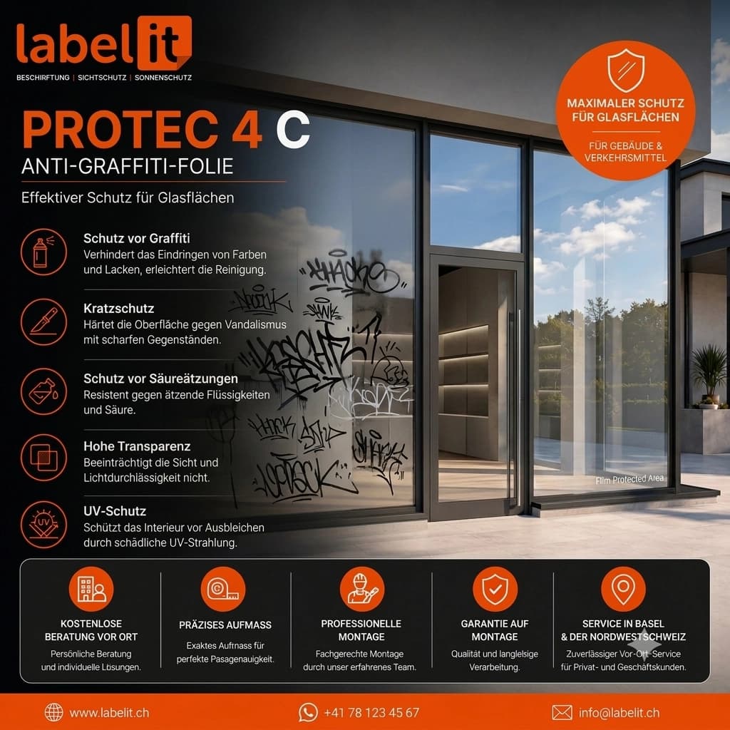 PROTEC 4 C Anti-Graffiti-Folie
