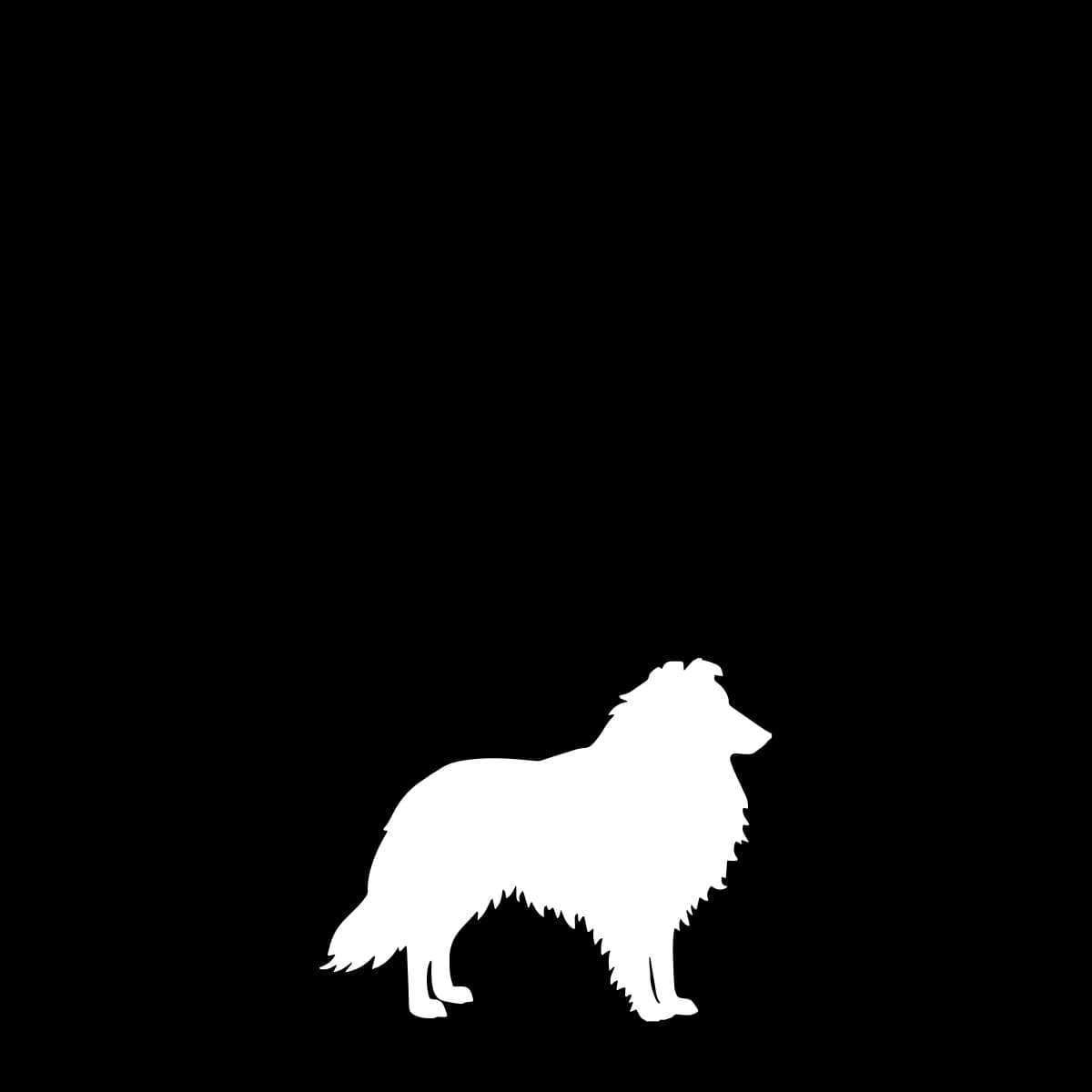Shetland Sheepdog Sheltie Aufkleber Hundepfote
