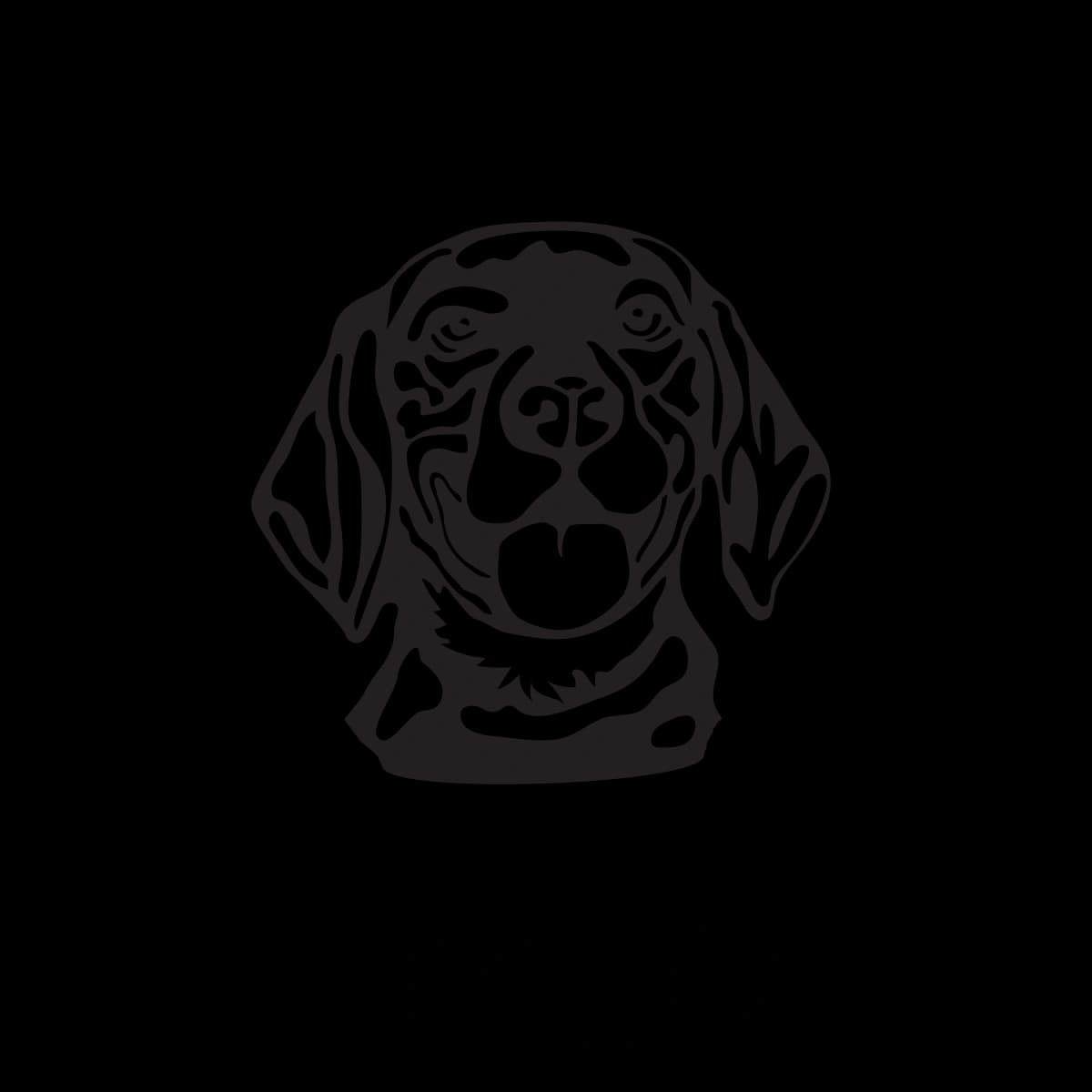 Beagle Hund I Love Aufkleber